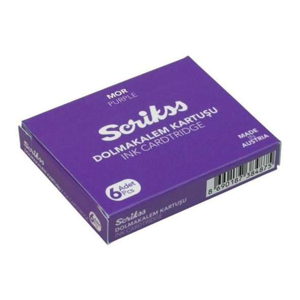 Scrikss Dolmakalem Kartuşu 6lı Kutu Mor