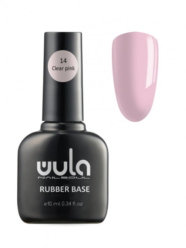 wula Wula Rubber Base Coat Clear Pink 10 ML