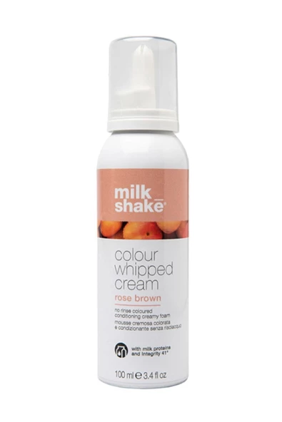 Milkshake Milk_shake Whipped Cream Durulanmayan Renkli Bakım Köpüğü Rose Brown 100 Ml