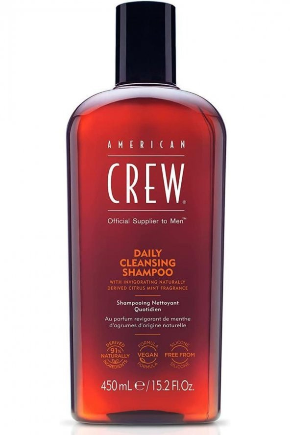 American Crew Daily Cleansing Saç Ve Baş Derisini Kirden Arındıran Canlandırıcı Nane Kokulu Şampuan
