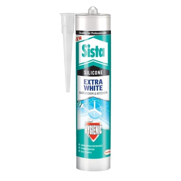 Sista Extra White Banyo Duşakabin Silikonu 280 Ml