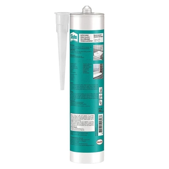 Sista Universal Silikon Beyaz 280 Ml - 3