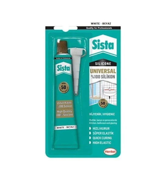 Sista Universal Silikon Beyaz 50 G