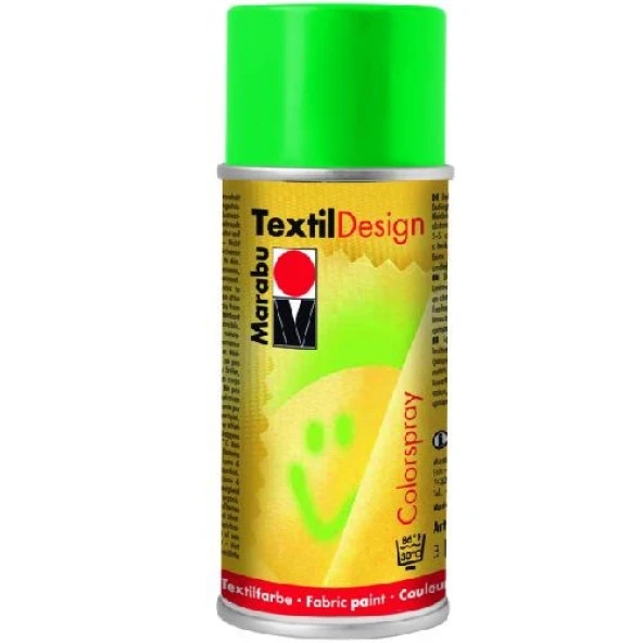 Marabu Textil Design Akrilik Bazlı Sprey Kumaş Boyası 150 ml. YEŞİL