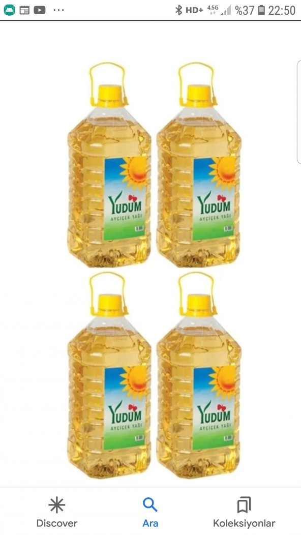 Ayçiçek Yağı 4 adet 5lt - 2