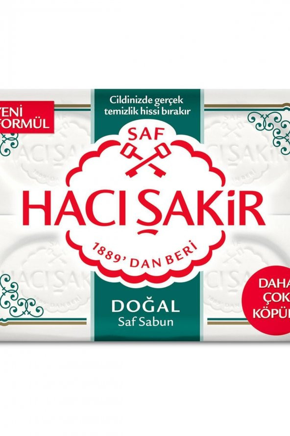 Hacı Şakir Doğal Beyaz Kalıp Sabun 4x200 G Kategori: Banyo Sabunu