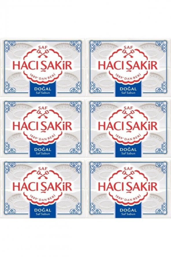 Hacı Şakir Doğal Kalıp Sabun 600 gr 6 Adet