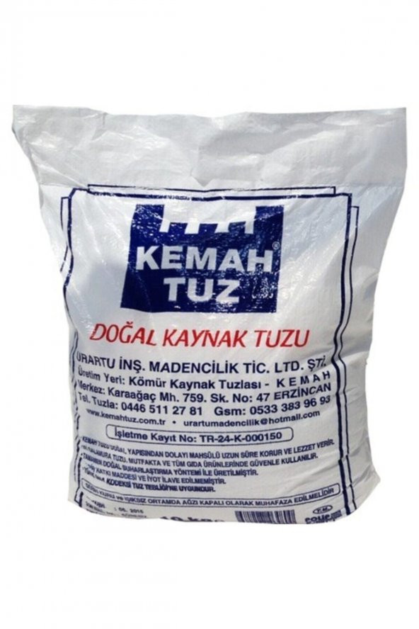 Kemah Doğal Kaynak Tuzu 10 Kg. - 2
