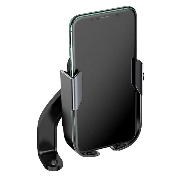Baseus SUKJA-01 Armor Motorsiklet Telefon Tutucu Siyah - 3