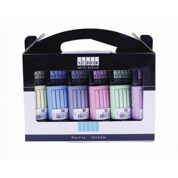 Südor Akrilik Boya 6x75 ml Set Pastel