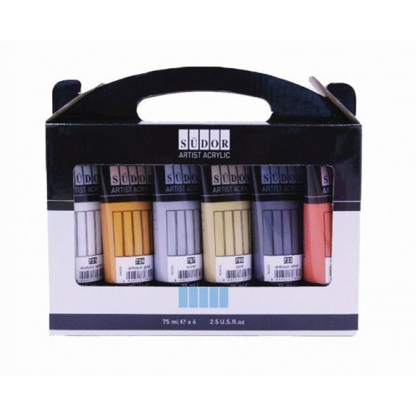 Südor Akrilik Boya 6x75 ml Set Yaldız