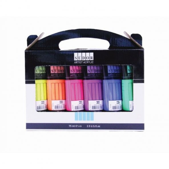 Südor Akrilik Boya 6x75 ml Set Neon