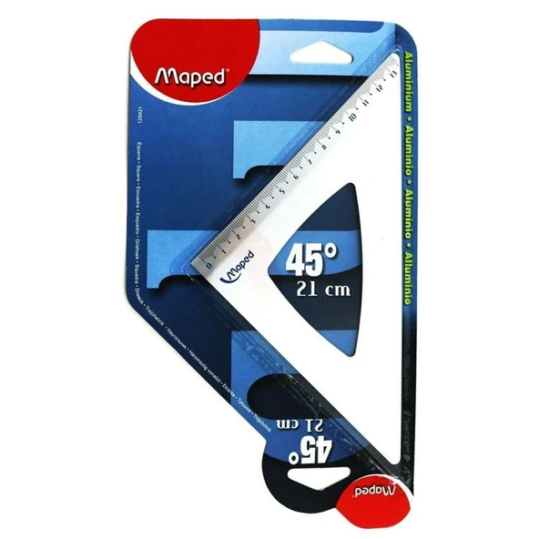 Maped Alüminyum Gönye 45 Derece 21 cm 120421