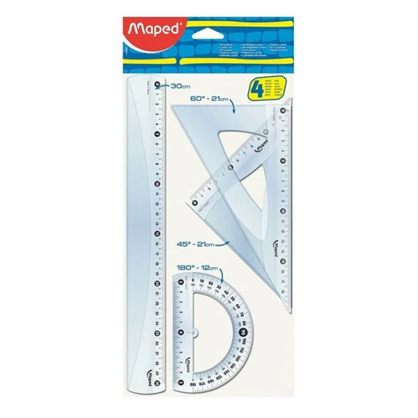 Maped Start 30 cm Cetvel Seti 4 Parça