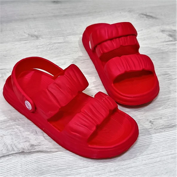 Calx 1260 Kırmızı Hafif Rahat Kadın Terlik & Sandalet - 6