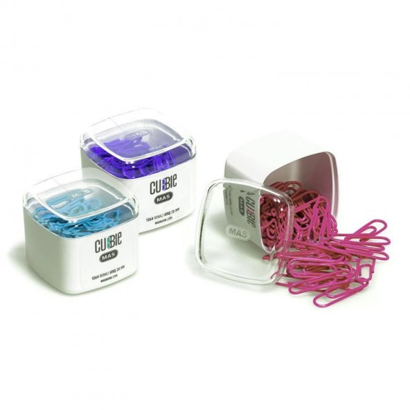 Mas Cubbie Renkli Ataş 28mm Pembe 50 Adet