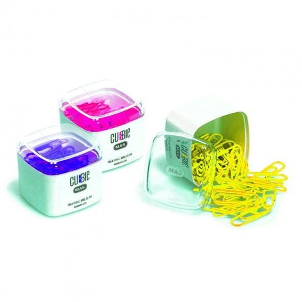 Mas Cubbie Renkli Ataş 28mm Sarı 50 Adet