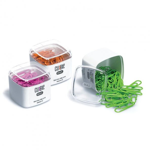 Mas Cubbie Renkli Ataş 28mm Yeşil 50 Adet