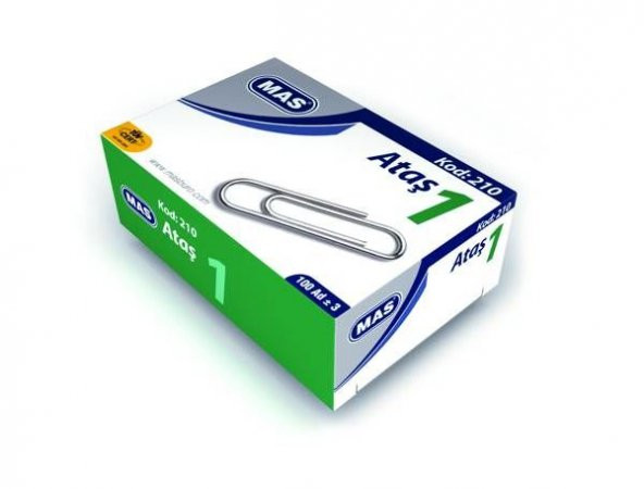 Mas Ataş No:1 (23 mm) Nikel Kaplı 100lü Kutu