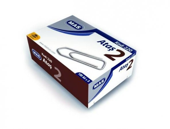 Mas Ataş No:2 (25 mm) Nikel Kaplı 100lü Kutu