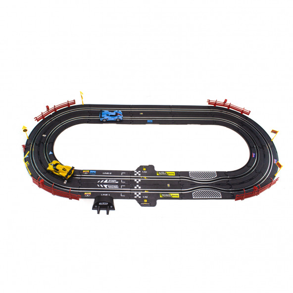 1/43 Ölçek Yarış Pisti Işıklı Formula Pisti İki Kişilik Top Turbo - 3