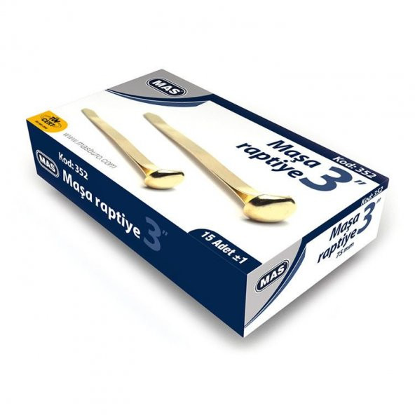 Mas Maşa Raptiye 3" (75 mm) 15li Kutu