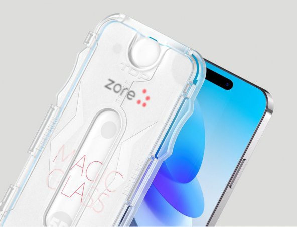 KNY Apple İphone 14 Plus İçin Kolay Uygulama Aparatlı 5D Cam Ekran Koruyucu Siyah Siyah - 4