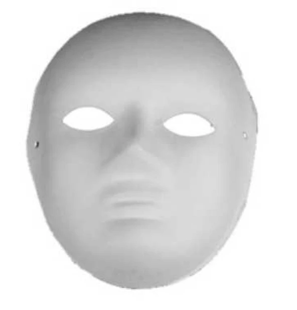 İnsan Silueti Boyanabilir Maske