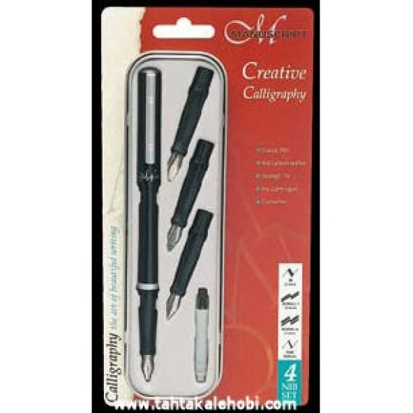 Manu Creative Calligraphy Set (4 Uç + Pompa)