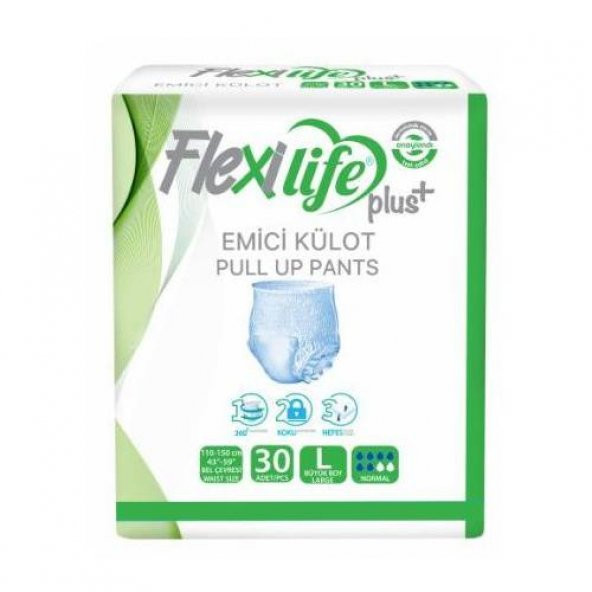 Flexilife Plus Emici Külot Büyük Boy Large 30lu paket