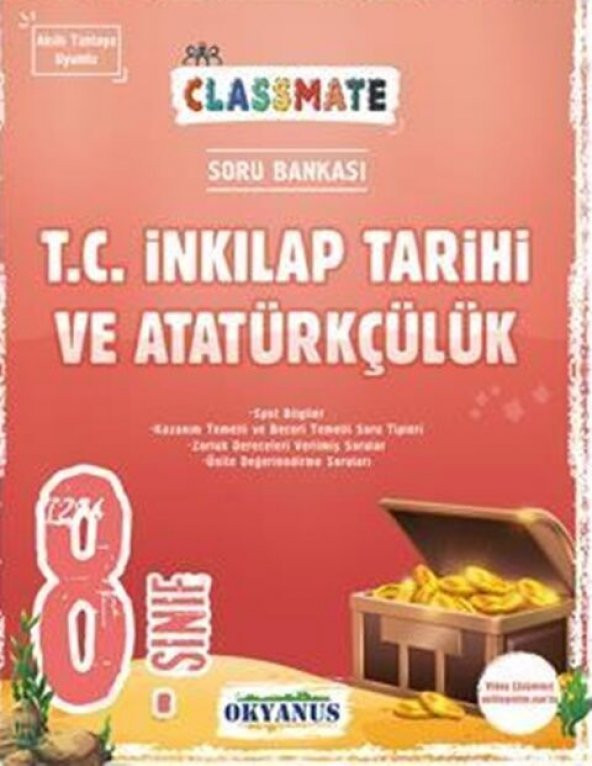Okyanus Yayınları 8. Sınıf T.C. İnkılap Tarihi ve Atatürkçülük Classmate Soru Bankası - 3