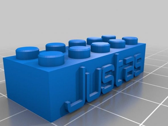 Justas Lego Blok Kolye / Anahtarlık Plastik Aparat