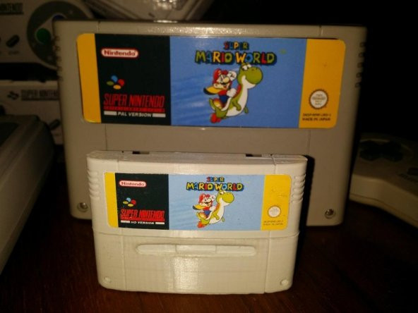 Snes Mini / Süper Nintendo Klasik Mini Kartuş, Yüksek Detay (2 Parça) Ve Tam Boy Parça Kartuşu Plastik Aparat
