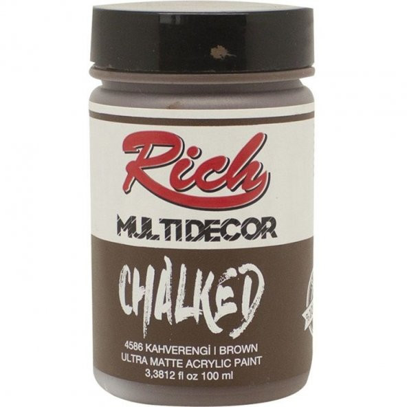 Rich Multi Decor Chalked Akrilik Boya 100 cc. 4586 KAHVERENGİ - 1