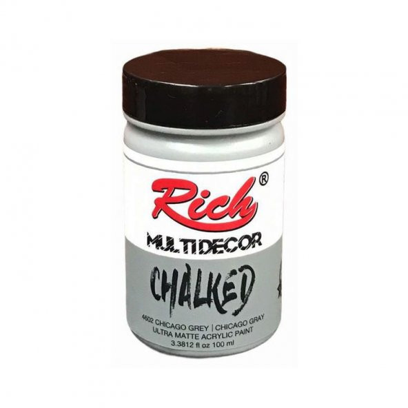 Rich Multi Decor Chalked Akrilik Boya 100 cc. 4602 CHİCAGO GREY
