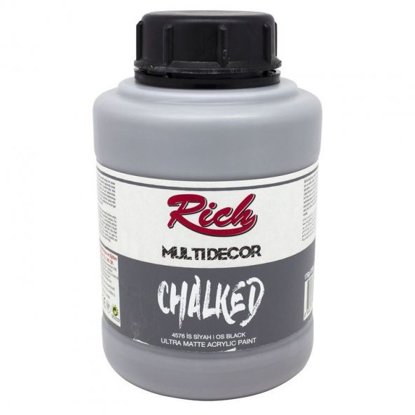 Rich Multi Decor Chalked Akrilik Boya 1250 cc 4576 İS SİYAHI