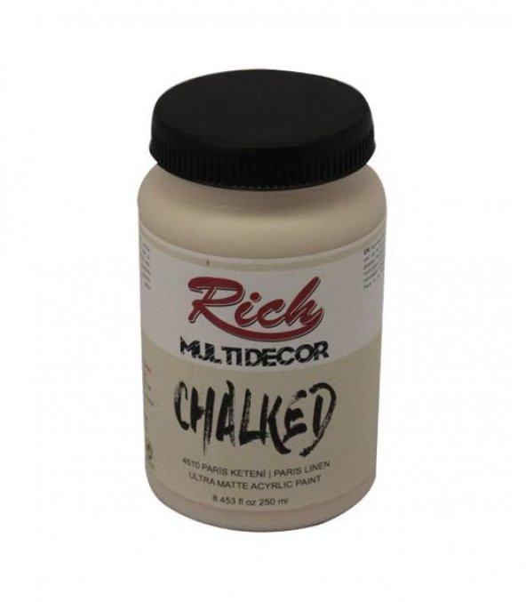 Rich Multi Decor Chalked Akrilik Boya 250 cc. 4504 ESKİMİŞ BEYAZ