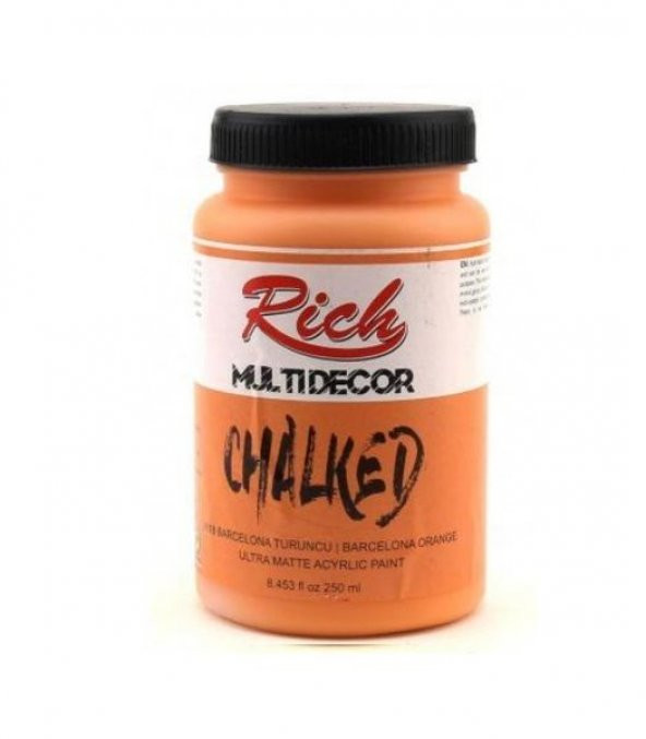 Rich Multi Decor Chalked Akrilik Boya 250 cc. 4518 BARCELONA TURUNCU