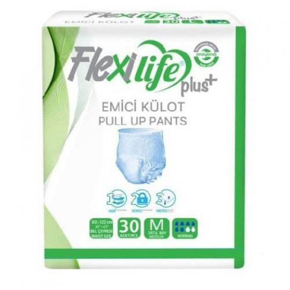 Flexilife Plus Emici Külot Orta Boy Medium 30lu paket