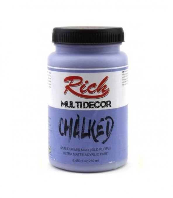 Rich Multi Decor Chalked Akrilik Boya 250 cc. 4536 ESKİMİŞ MOR