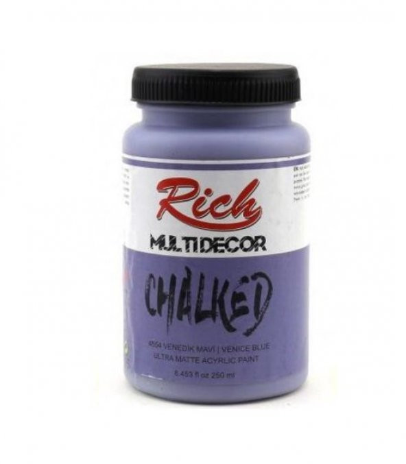 Rich Multi Decor Chalked Akrilik Boya 250 cc. 4554 VENEDİK MAVİ