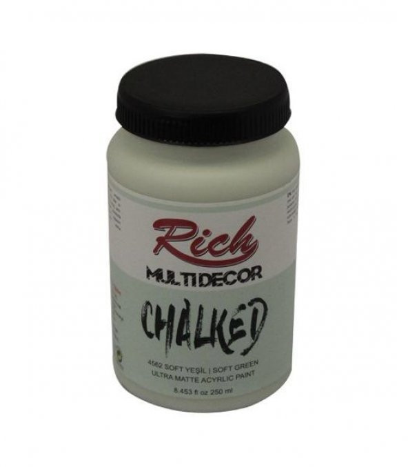 Rich Multi Decor Chalked Akrilik Boya 250 cc. 4562 SOFT YEŞİL