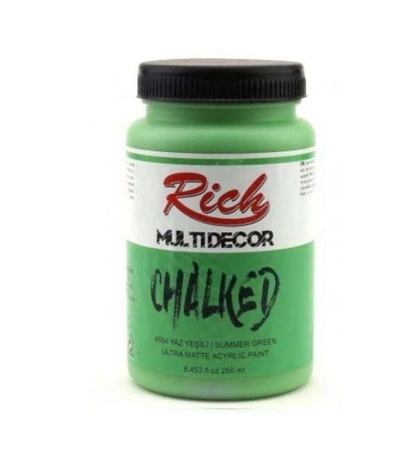 Rich Multi Decor Chalked Akrilik Boya 250 cc. 4564 YAZYEŞİLİ