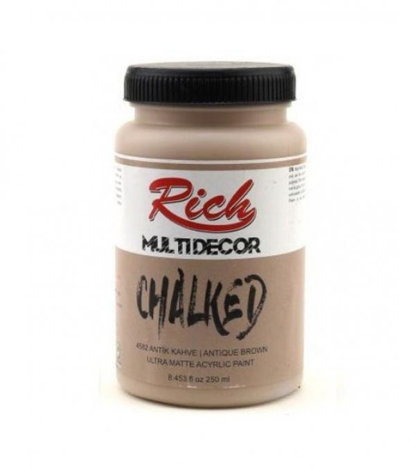 Rich Multi Decor Chalked Akrilik Boya 250 cc. 4582 ANTİK KAHVE
