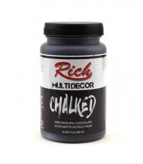 Rich Multi Decor Chalked Akrilik Boya 250 cc. 4588 ÇİKOLATA
