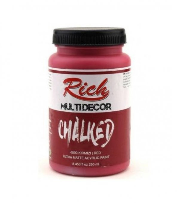 Rich Multi Decor Chalked Akrilik Boya 250 cc. 4590 KIRMIZI