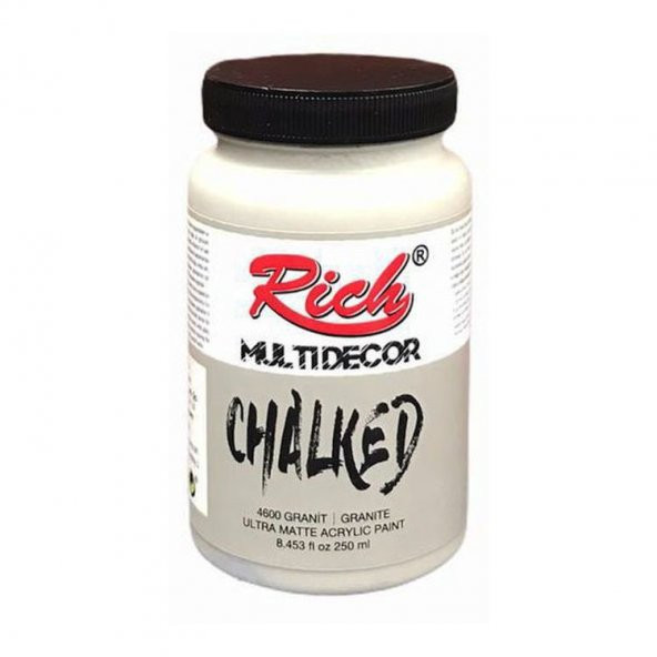Rich Multi Decor Chalked Akrilik Boya 250 cc. 4600 GRANİT