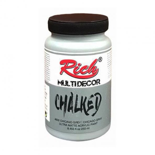 Rich Multi Decor Chalked Akrilik Boya 250 cc. 4602 CHİCAGO GREY