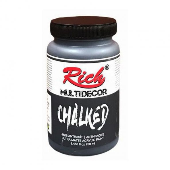 Rich Multi Decor Chalked Akrilik Boya 250 cc. 4606 ANTRASİT