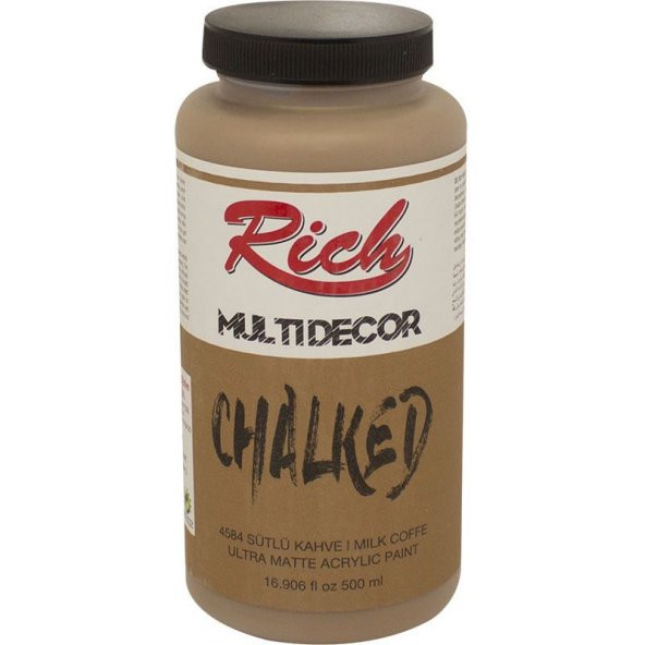 Rich Multi Decor Chalked Akrilik Boya 500 cc. 4584 SÜTLÜ KAHVE